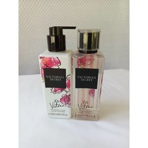 2 Pc Victoria's Secret Xo Victoria Fragrance Lotion & Fragrance Mist Set New